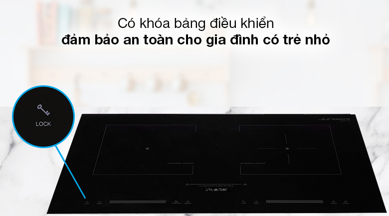 Bếp từ hồng ngoại Junger SIS-66 - Có khóa bảng điều khiển