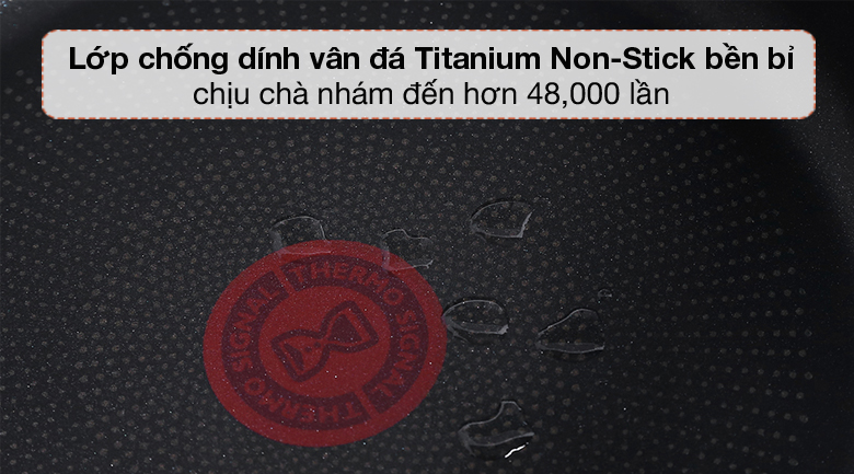 Chống dính - Chảo nhôm chống dính đáy từ 24 cm Tefal Ultimate G2680472
