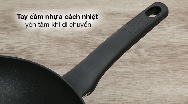 Chảo nhôm sâu chống dính đáy từ 28 cm Tefal Ultimate G2681972 - Tay cầm bằng nhựa cách nhiệt