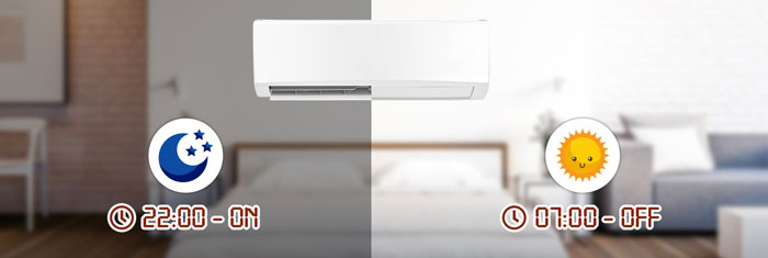 máy lạnh Gree CHARM18HN có khả năng hẹn giờ tiện ích