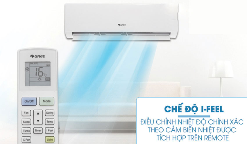Điều hòa Gree COSMO12CI có cảm biến I-Feel làm lạnh tốt hơn