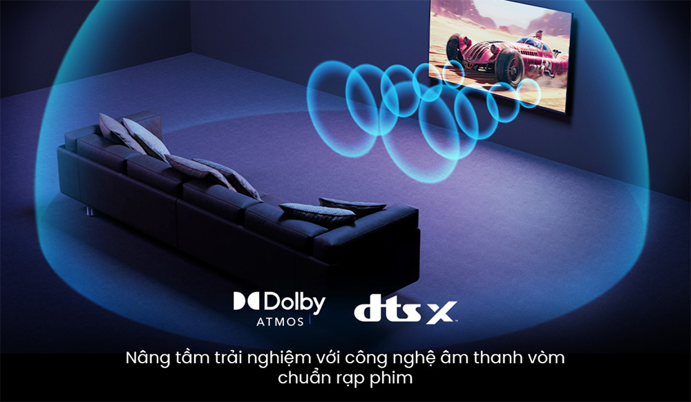 Công nghệ Dolby Atmos và DTS:X Sony Google TV 4K LED NỀN BRAVIA 2 II K-43S25VM2