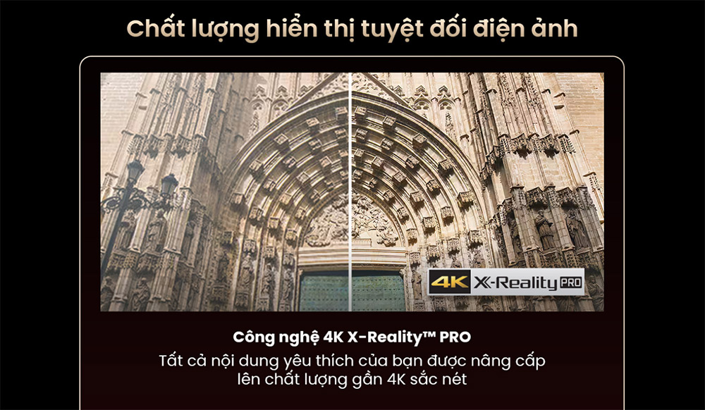 Công nghệ 4K X-Reality PRO Sony Google TV 4K LED NỀN BRAVIA 2 II K-43S25VM2