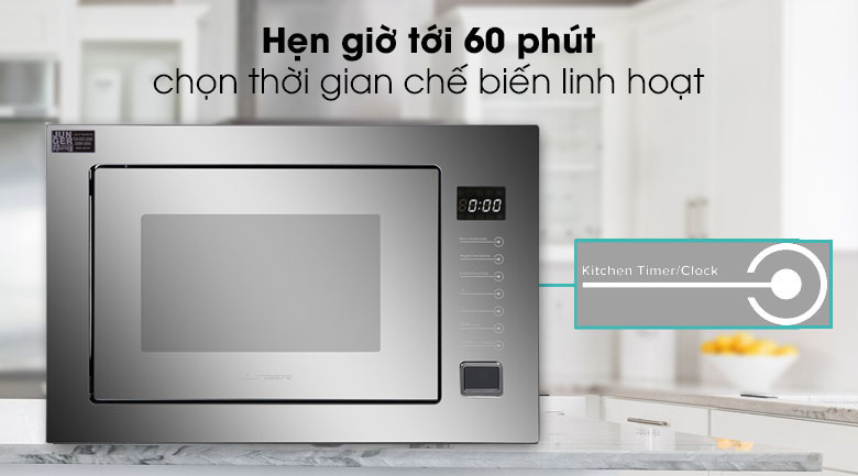 Lò vi sóng có nướng lắp âm Junger TK-90 26 lít - Hẹn giờ 60 phút