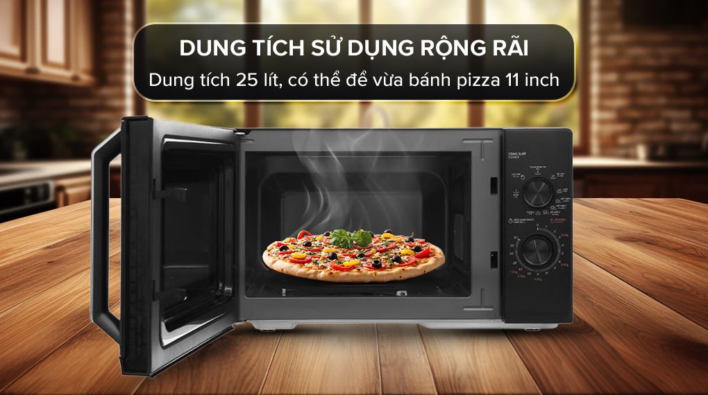 Dung tích - Lò vi sóng có nướng Toshiba MW3-MG25PE(BK) 25 lít