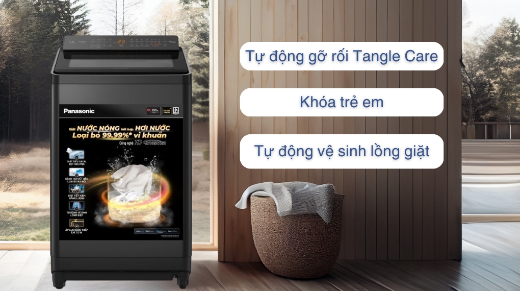 Máy giặt Panasonic Inverter 11.5 Kg NA-FD115V3BV - Tiện ích