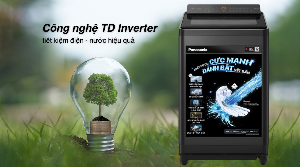 Máy giặt Panasonic Inverter 11.5 kg NA-FD115X3BV - Công nghệ tiết kiệm điện
