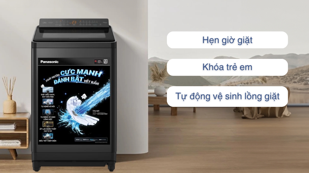 Máy giặt Panasonic Inverter 11.5 kg NA-FD115X3BV - Tiện ích