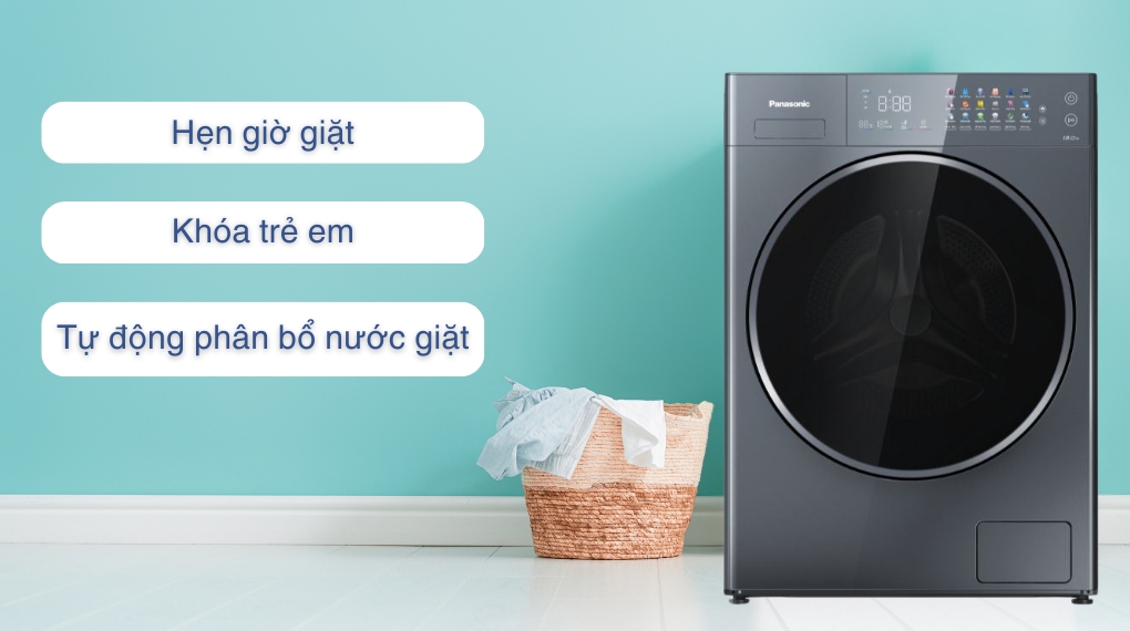 Máy giặt Panasonic Inverter 13 kg NA-26CVX1AVT - Tiện ích