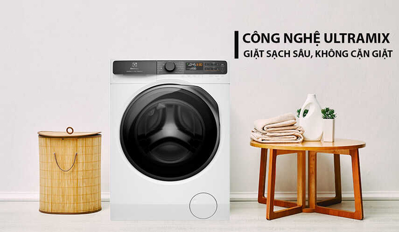 Máy giặt sấy Electrolux 13 kg EWW1343R7WC lồng ngang - Công nghệ UltraMix giúp quần áo bền màu hơn