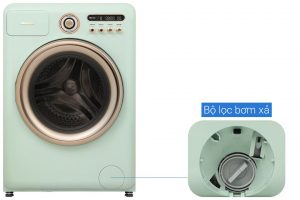 Máy giặt sấy Hisense Roman Holiday Inverter giặt 10.5 kg - sấy 7 kg WD105R5