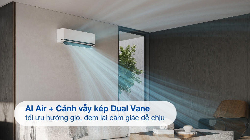 Máy lạnh LG Inverter 1 HP IDC09M1 - Cánh vẫy kép Dual Vane