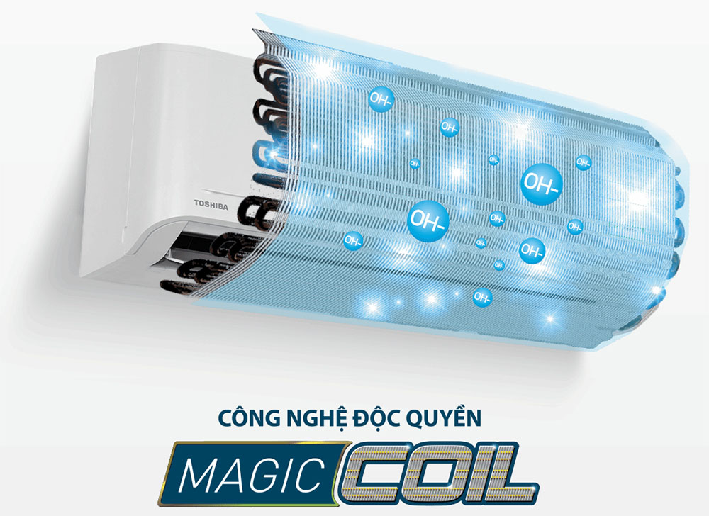 Công nghệ chống bám bẩn Magic Coil của máy lạnh Toshiba RAS-H10S5KCV2G-V