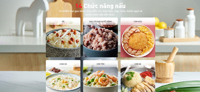 Nồi cơm điện tử Tefal 1.8 lít RK776968 - 14 chức năng nấu đa dạng