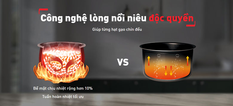 Nồi cơm điện tử Tefal 1.8 lít RK776968 - Công nghệ nồi niêu độc quyền