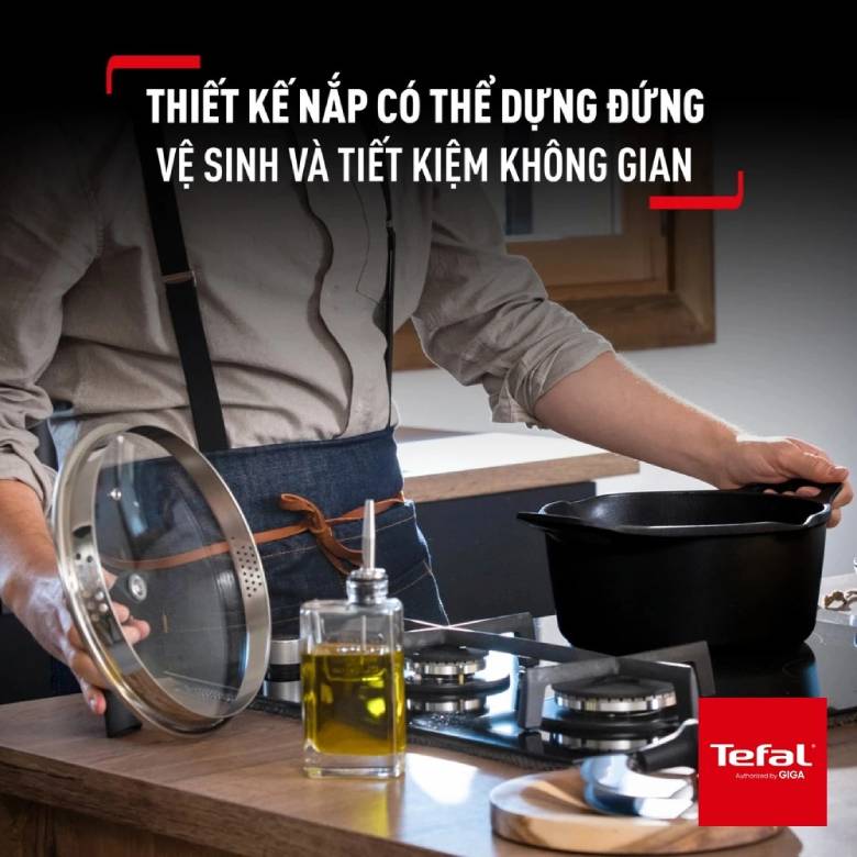 Thiết kế tiện lợi - Nồi đúc Tefal Robusto 24cm E2494644