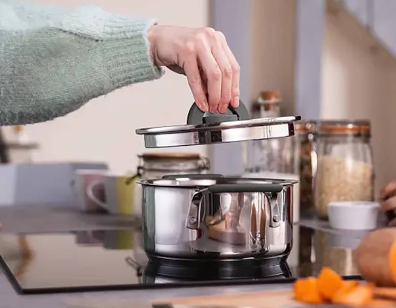 Nồi Inox Tefal Optispace 28cm G7374604 - Nấu nướng an toàn