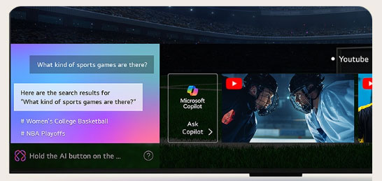 Smart Tivi AI Evo OLED 4K 83 inch LG OLED83M5PSA ứng dụng nhiều tiện ích AI