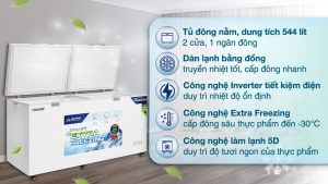 Tủ đông Hòa Phát Inverter 544 lít HPF AD8544