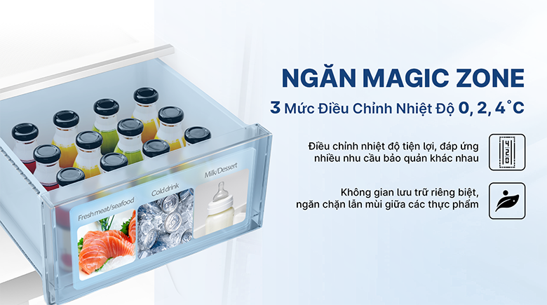 Tủ lạnh AQR-M600XA(GB) có ngăn magic zone