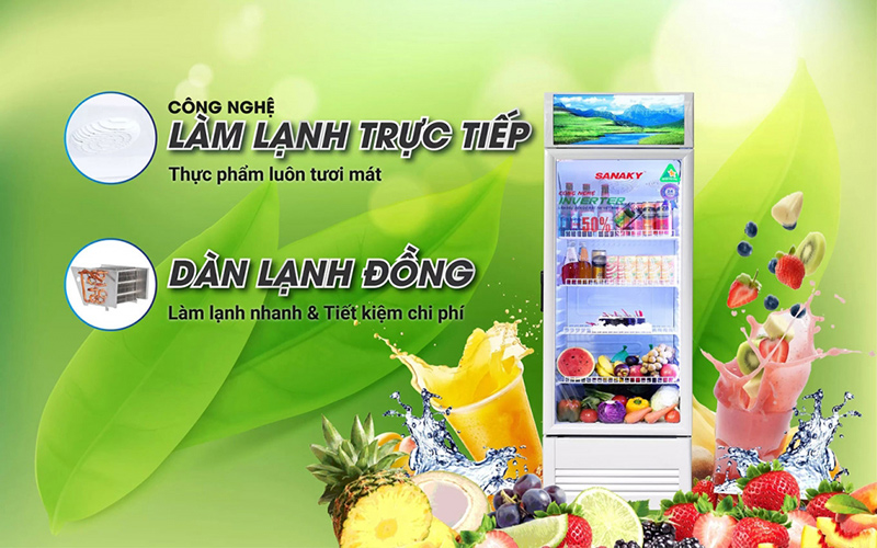 Công nghệ làm lạnh trực tiếp, dàn lạnh đồng bền bỉ