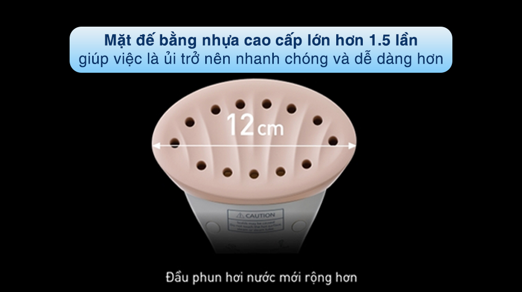 Bàn ủi hơi nước đứng Panasonic NI-GSG060WRA 1680 - 2000W - Mặt đế