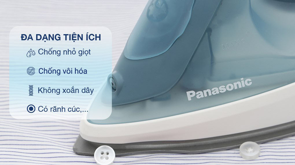 Bàn ủi hơi nước Panasonic NI-S430GRA 2300W - Tiện ích