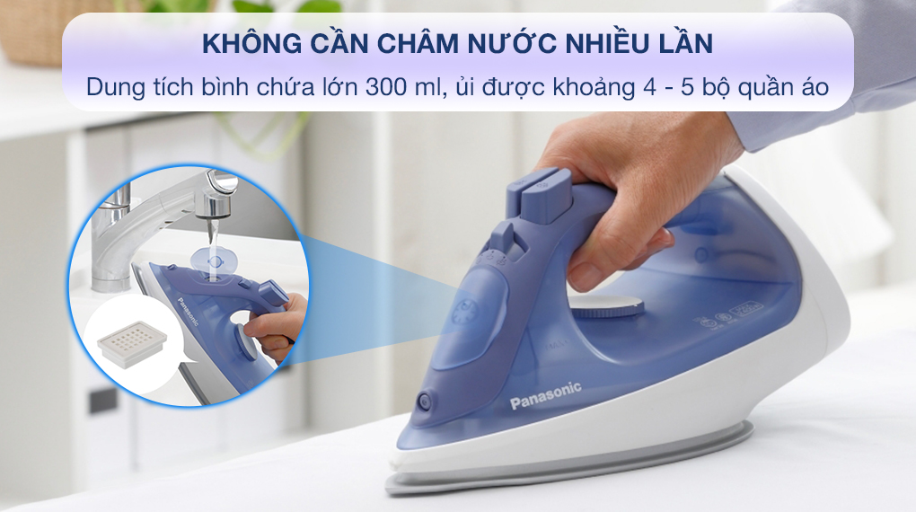 Bàn ủi hơi nước Panasonic NI-S530ARA 2300W - Bình chứa