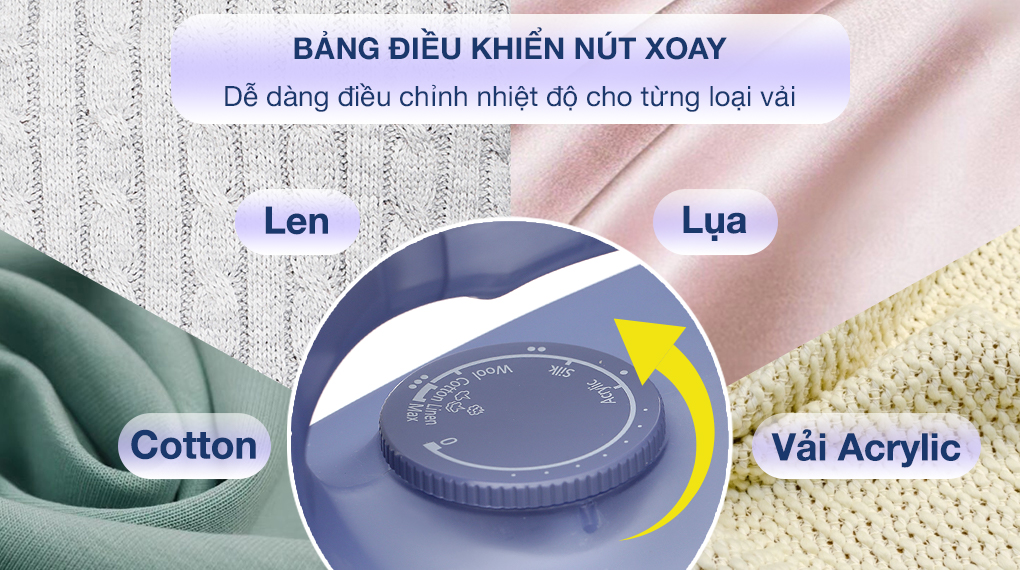 Bàn ủi hơi nước Panasonic NI-S530ARA 2300W - Bảng điều khiển