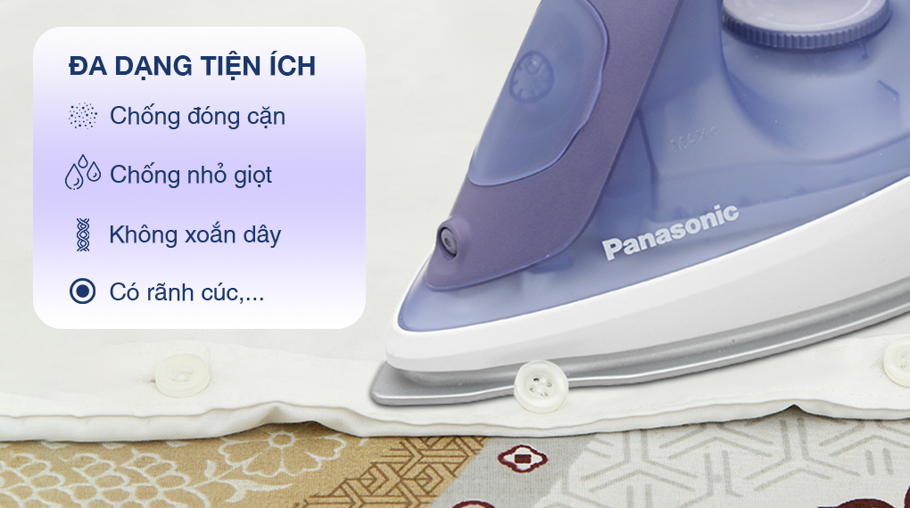 Bàn ủi hơi nước Panasonic NI-S530ARA 2300W - Tiện ích