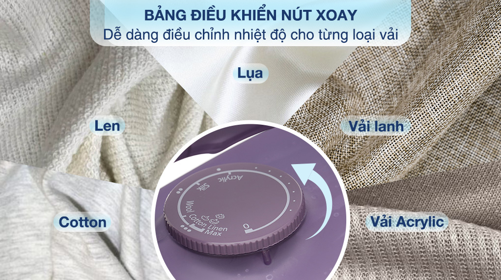 Bàn ủi hơi nước Panasonic NI-S630VRA 2400W - Bảng điều khiển