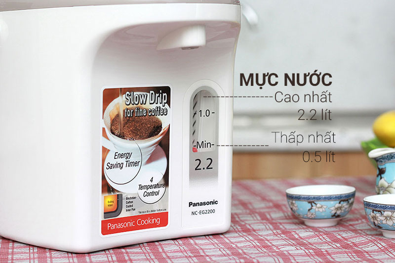 Bình thủy điện Panasonic NC-EG2200CSY 2.2 lít