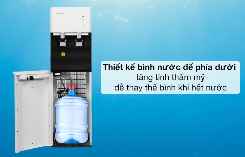 Thiết kế bình dưới - Cây nước nóng lạnh Kangaroo KG49A3