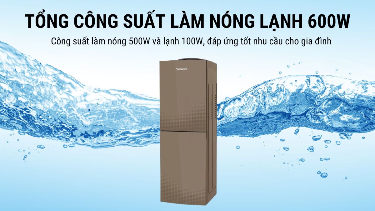 Kangaroo KG58A3 hoạt động với tổng công suất nóng lạnh 600W