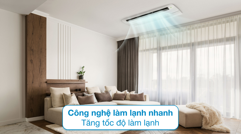 Máy lạnh âm trần 1 hướng LG Inverter 2 HP ZTNQ18GTLA0 - Công nghệ làm lạnh