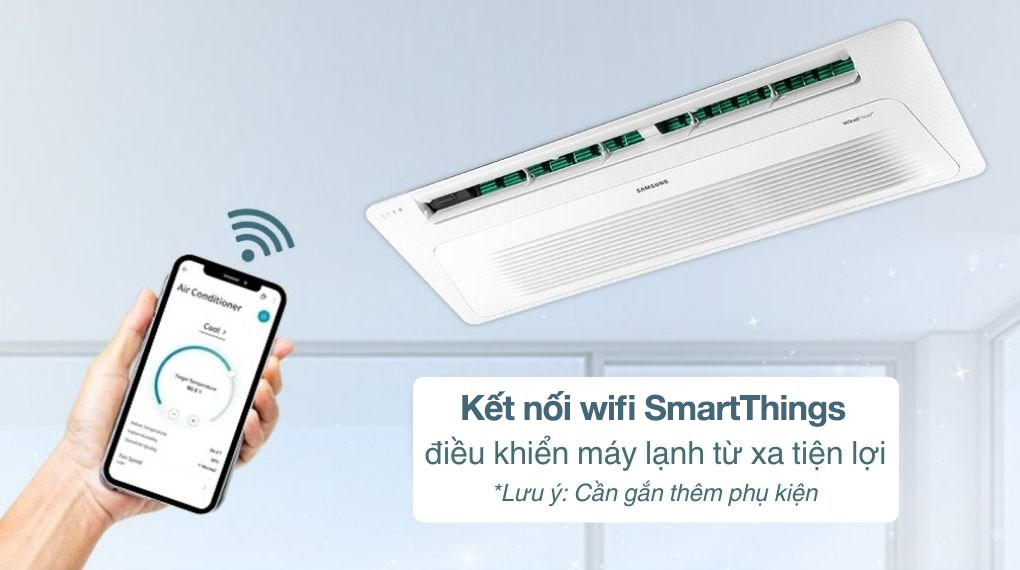 Máy lạnh âm trần 1 hướng Samsung Wind-Free Inverter 1.5 HP AC035TN1DKC/EA - Kết nối wifi