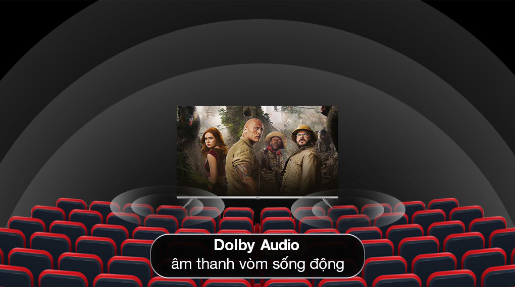 Google Tivi QLED Aqua 4K 43 inch AQT43S80EUX - Dolby Audio