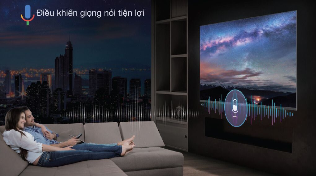 Google Tivi QLED Aqua 4K 55 inch AQT55S800UX - Tiện ích