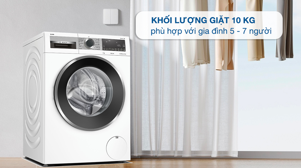 Máy giặt Bosch 10 kg WGG254A0SG - Khối lượng giặt