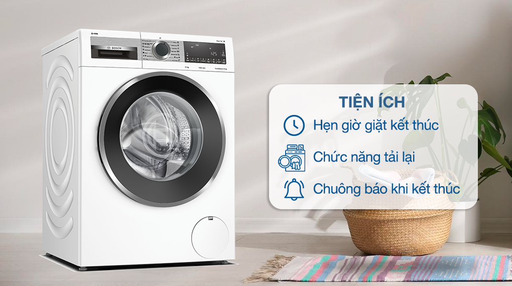 Máy giặt Bosch 10 kg WGG254A0SG - Các tiện ích của máy