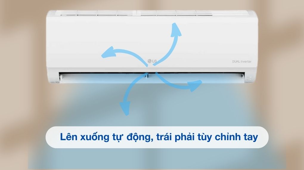 Máy lạnh LG Inverter 1.5 HP IEC12M1 - Cơ chế thổi gió