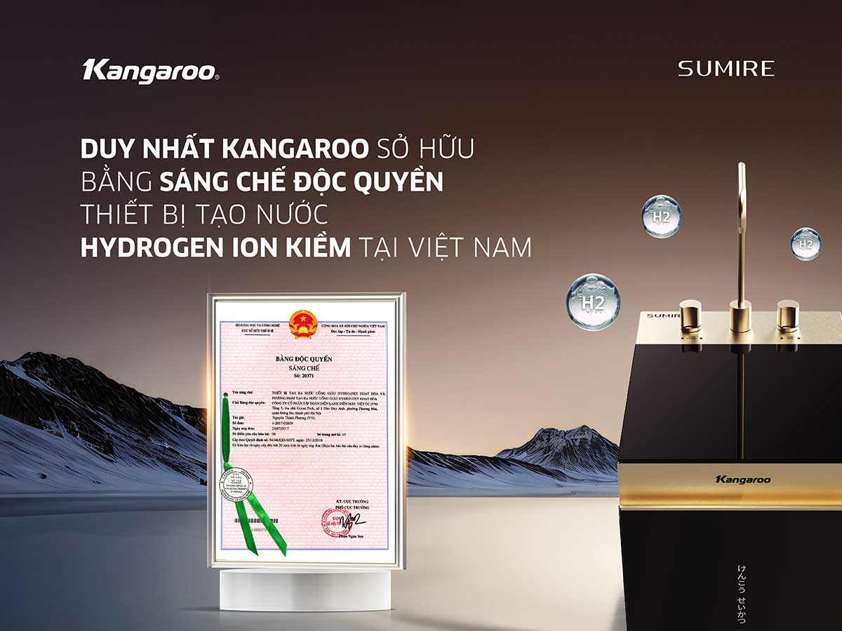 Máy lọc nước Kangaroo Sumire Hydrogen ion kiềm KGEP13A1