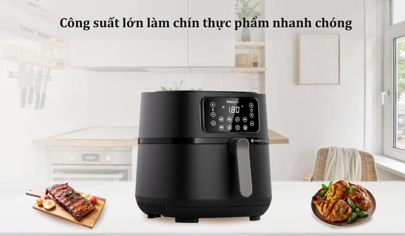Nồi chiên không dầu Philips 7.2 lít HD9285/90