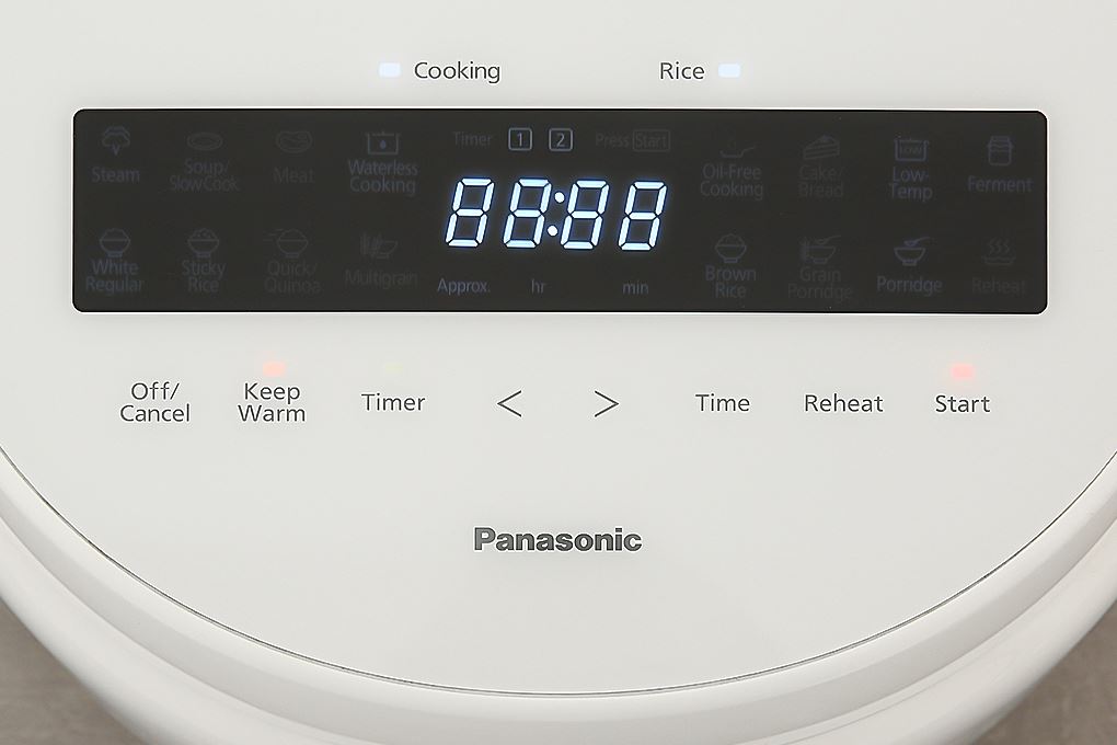 Nồi cơm điện tử Panasonic 1 lít SR-DK104WRA - Bảng điều khiển