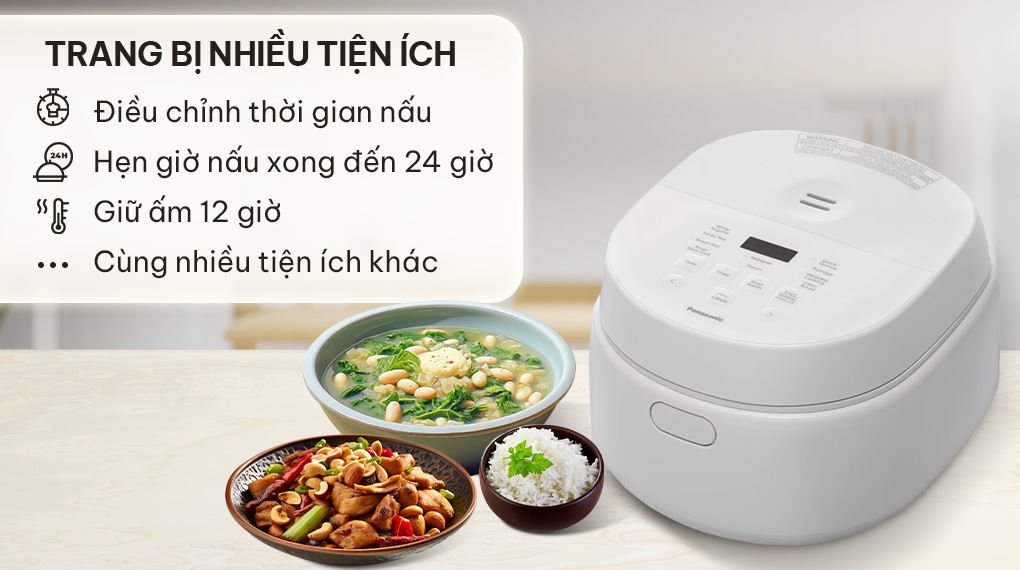 Nồi cơm điện tử Panasonic 1 lít SR-DL104WRA - Tiện ích