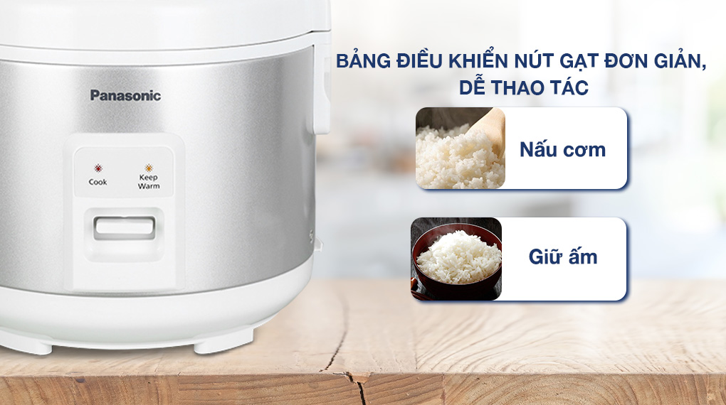 Nồi cơm nắp gài Panasonic 1 lít SR-MVN10LRAX - Bảng điều khiển