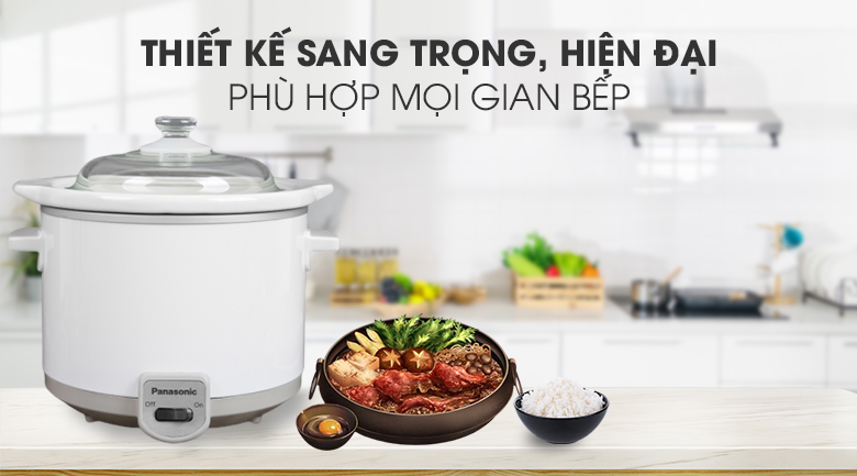 Thiết kế - Nồi nấu chậm Panasonic NF-N15SRA 