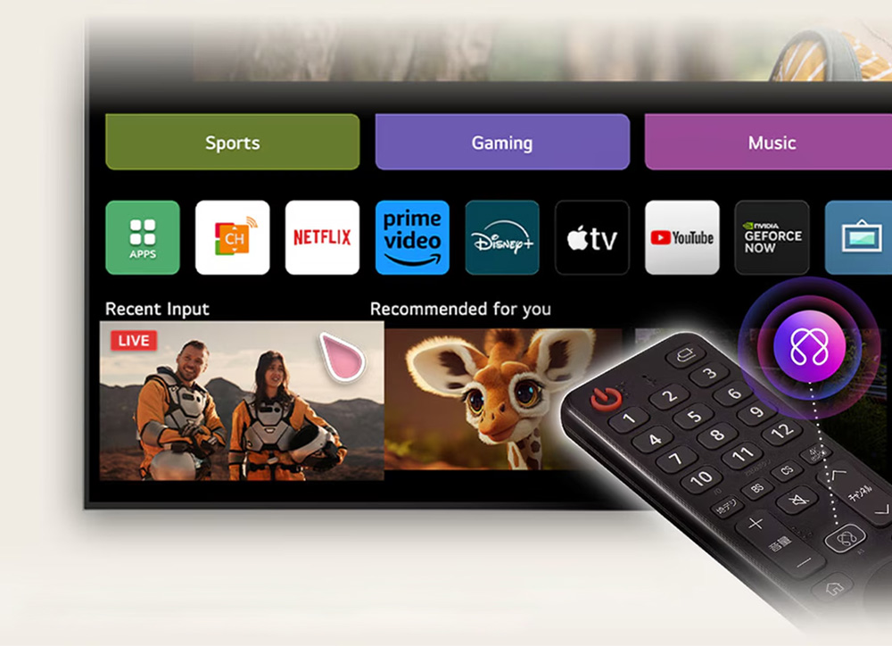 Magic Remote Tivi LG OLED AI 4K 77 Inch OLED77B5PSA