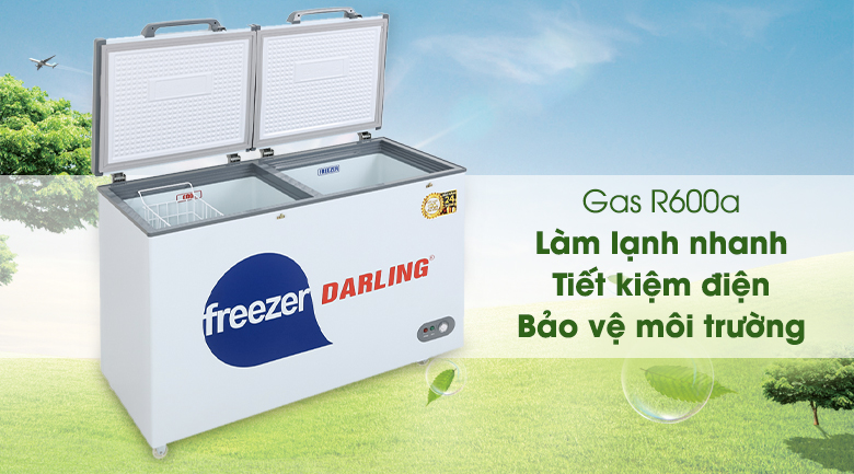 Tủ đông Darling 260 lít DMF-3999 W2 - công nghệ Gas R600a