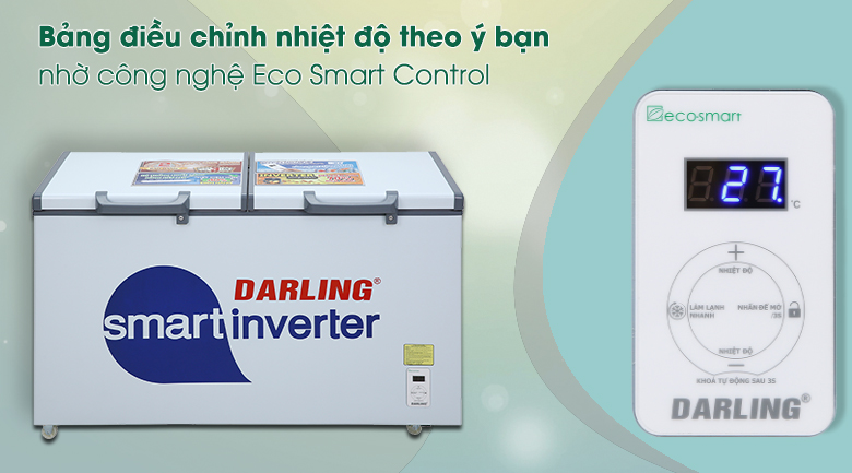 Tủ đông Darling Inverter 360 lít DMF-4799 ASI - Bảng điều khiển